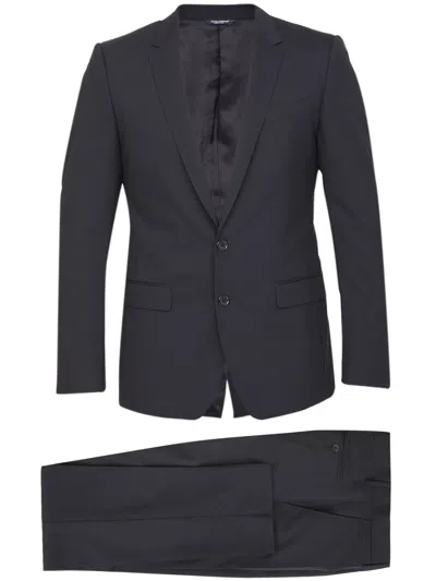 Dolce & Gabbana Black Wool Two-piece Suit