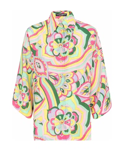DOLCE & GABBANA DOLCE  GABBANA 60S PRINTED SHIRT