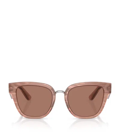 Dolce & Gabbana Cat-eye-sonnenbrille In Schildpattoptik In Pink