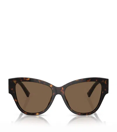 Dolce & Gabbana Womens Brown Dg4449 Butterfly-frame Acetate Sunglasses In Multi