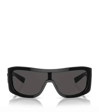 Dolce & Gabbana Sonnenbrille Mit Shield-gestell In Black