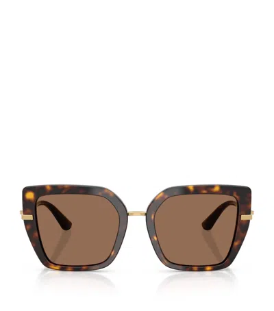DOLCE & GABBANA ACETATE BUTTERFLY SUNGLASSES