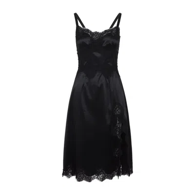 DOLCE & GABBANA DOLCE & GABBANA ACETATE MIDI DRESS WOMEN