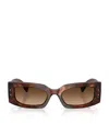 Dolce & Gabbana Rectangle-frame Sunglasses In Brown