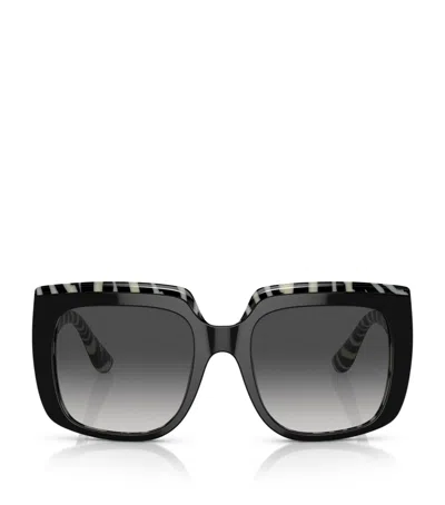 DOLCE & GABBANA ACETATE SQUARE SUNGLASSES