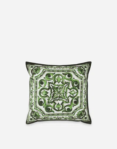 Dolce & Gabbana Acrylic Fabric Outdoor Cushion In Multicolor