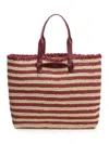 Dolce & Gabbana Striped Woven Tote Bag