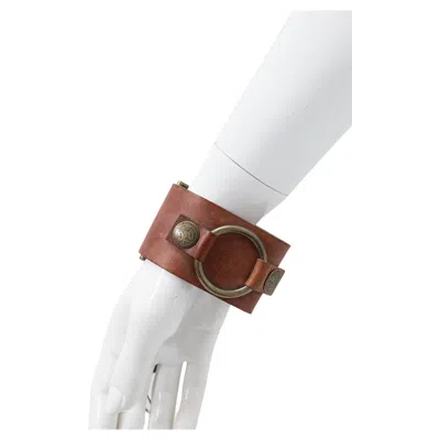 Pre-owned Dolce & Gabbana Adjustable Leather Bracelet, Branded In Multi