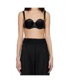 Dolce & Gabbana Balconette Bra With Adjustable Straps And Scalloped Edges In Black