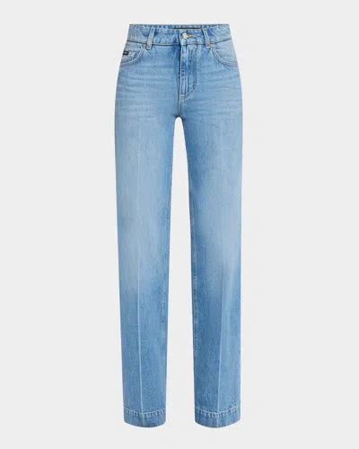 Dolce & Gabbana Adon Tavex Straight-leg Jeans In Bright