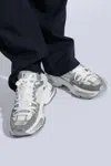 Dolce & Gabbana Dolce&gabbana Air Master Silver/white Fabric Sneaker In Silver