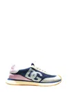 Dolce & Gabbana Cushion Sneakers With Mesh And Suede In Blue