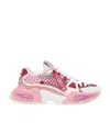 Dolce & Gabbana Airmaster Chunky Mesh Sneakers In Pink