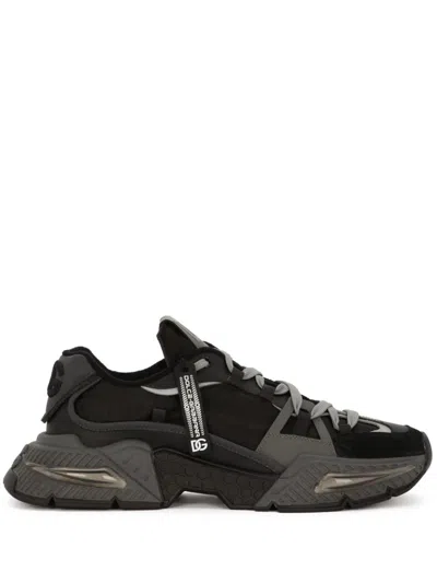 Dolce & Gabbana Airmaster Chunky Sneakers In Black
