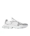 Dolce & Gabbana Dolce&gabbana Air Master Silver/white Fabric Sneaker In White