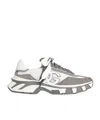 Dolce & Gabbana Dg Country Road Sneaker In Leather And Fabric In Gray