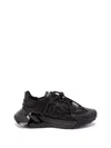 Dolce & Gabbana Daymaster Black Leather Blend Sneakers In Multi