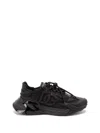 Dolce & Gabbana Daymaster Black Leather Blend Sneakers In Multi