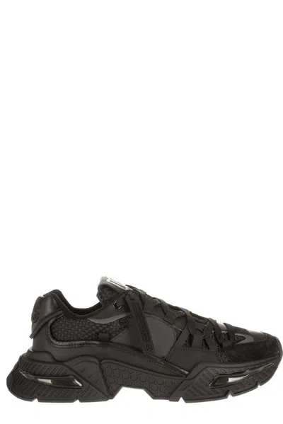 Dolce & Gabbana Airmaster Sneakers In Black Graphite