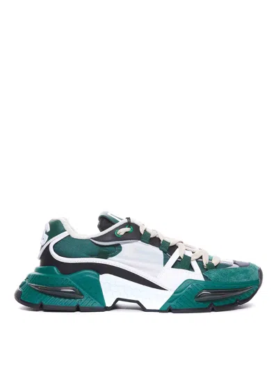 Dolce & Gabbana Airmaster Sneakers In Green,black
