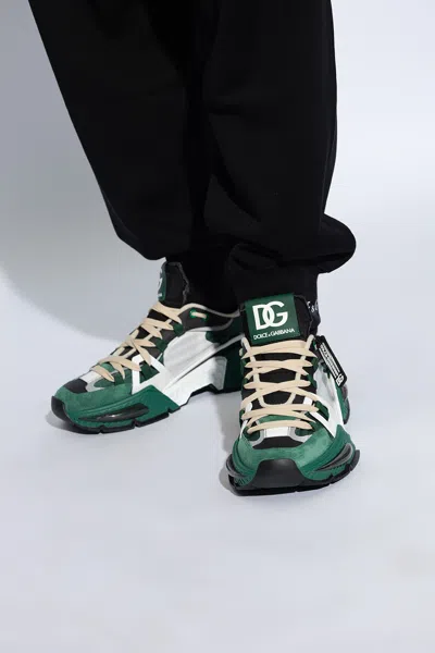 Dolce Gabbana Green Airmaster Sneakers ModeSens