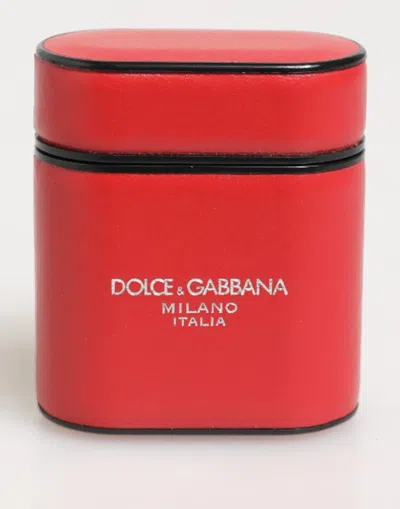 Dolce & Gabbana Airpods Card Case In Red