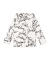 Dolce & Gabbana All-over Logo Print Hoodie In White