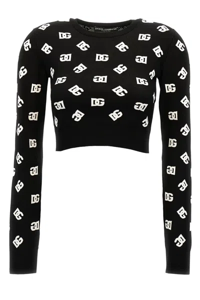 DOLCE & GABBANA DOLCE & GABBANA ALL OVER LOGO SWEATER