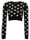 Dolce & Gabbana Long Sleeve Sweater In Multicolor