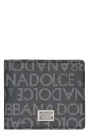 Dolce & Gabbana Coated Canvas Wallet With With All-over Logo
