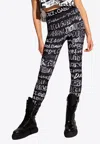 Dolce & Gabbana All-over Print Leggings In Black