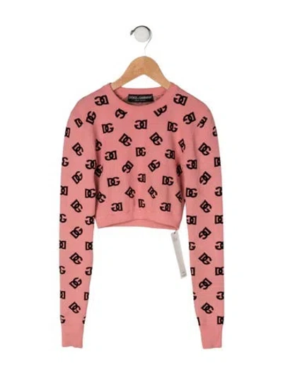 Pre-owned Dolce & Gabbana Babies' All Over Print Sweater In Pink