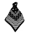 Dolce & Gabbana Brand Emblem Square Scarf With Striped Border In White