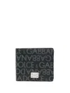 Dolce & Gabbana Coated Canvas Wallet With With All-over Logo