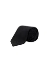 Dolce & Gabbana Silk Loop Jacquard Slim Tie In Black