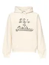 Dolce & Gabbana Almond Beige Pullover Sweatshirt With Drawstring Hood In Neutral
