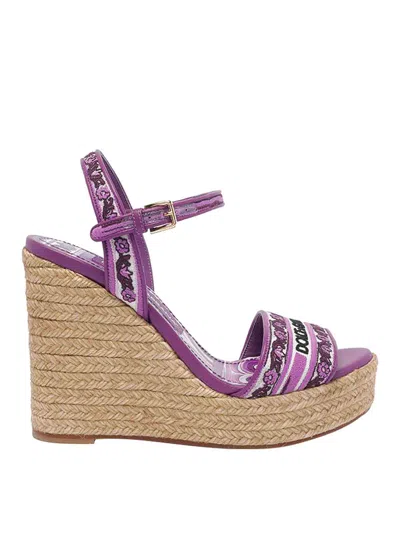 Dolce & Gabbana Maiolica Embroidery Wedges