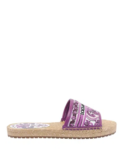 Dolce & Gabbana Dolce & Amp Gabbana Purple Espadrilles