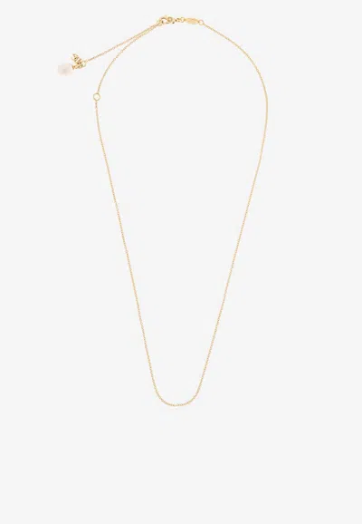 Dolce & Gabbana Alphabet Chain 18-karat Yellow Gold Necklace