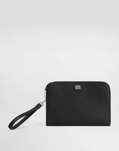 Dolce & Gabbana Alpine Calfskin Sicily Clutch Bag