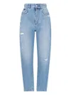 Dolce & Gabbana Light Blue Ripped Jeans In Light Blue