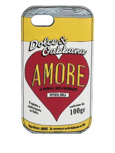 Pre-owned Dolce & Gabbana Amore-print Iphone Case