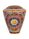 Dolce & Gabbana Amphora Patterned Vase (25cm X 29 Cm) In Red