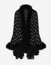 Dolce & Gabbana Polka-dot Printed Chiffon Cape In プリ