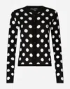 Dolce & Gabbana Polka Dot-pattern Button-up Cardigan In プリ