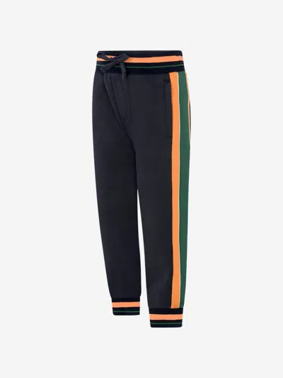 Dolce & Gabbana Babies'  Boys Navy Cotton Joggers 2 Yrs Blue