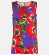 Dolce & Gabbana Printed Silk Top In Multicoloured
