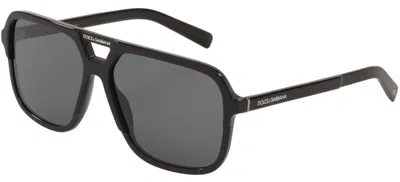 Pre-owned Dolce & Gabbana Angel Dg 4354 Matte Black/grey Polarized (1934/81) Sunglasses