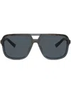 Dolce & Gabbana Acetate Angel Sunglasses In Black