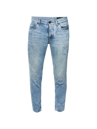 Pre-owned Dolce & Gabbana Angel-print Slim-fit Jeans In Blue